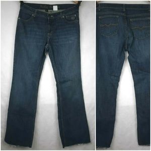 NWT GRAVITATE WOMENS PURPLE SKULLS DENIM BOOTCUT MOTORCYCLE JEANS SIZE 10 X 32